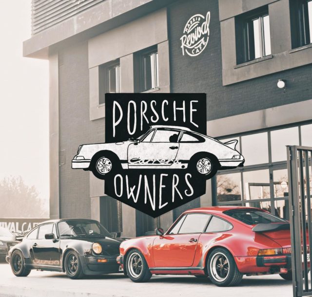 Concentración Porsche Owners en Revival Café