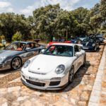 orsche GT3 llegando al 40 Aniversario Porsche Club España en la Finca Aldea Santillana