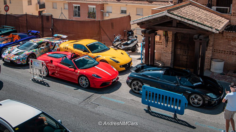 Ferrari F12 TDF, Ford GT de Shmee, Ferrari F430 y Koenigsegg CCXR de SOC Supercars Owners Circle Weekend Spain