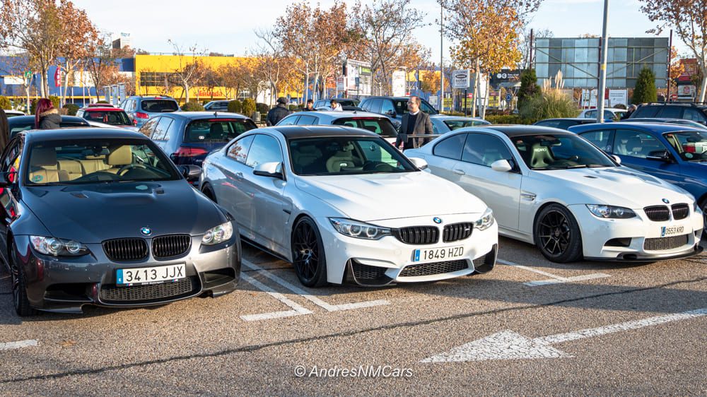 Parking BMW M en el evento Roadstr Breakfast Madrid