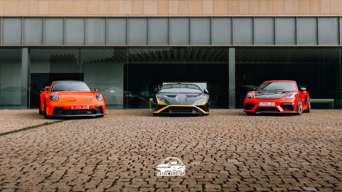 Porsche GT3, Lamborghini Huracán STO y Porsche Cayman GT4