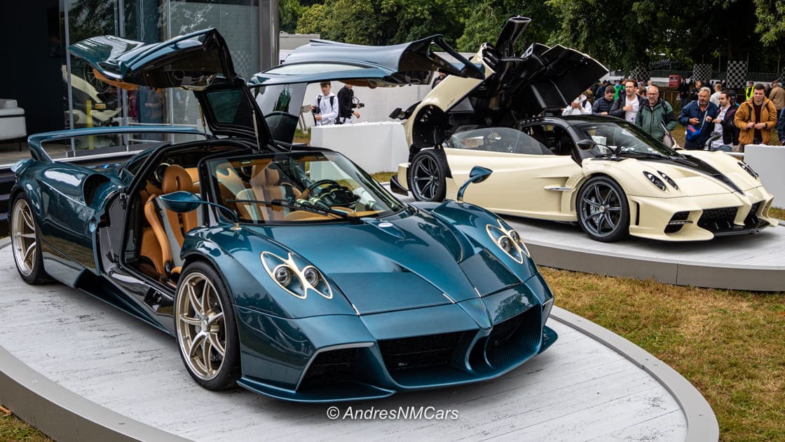 Pagani Huayra Epitome e Imola Roadster en Festival of Speed Goodwood 2024