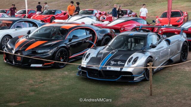 Bugatti Chiron Super Sport y Pagani Huayra Roadster en el tercer Concurso de Elegancia Costa del Sol organizado por Magna Supercars