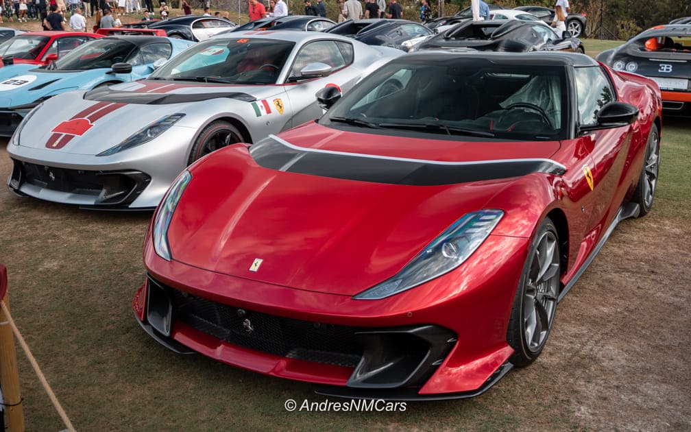 Dos Ferrari 812 Competizione en el tercer Concurso de Elegancia Costa del Sol organizado por Magna Supercars