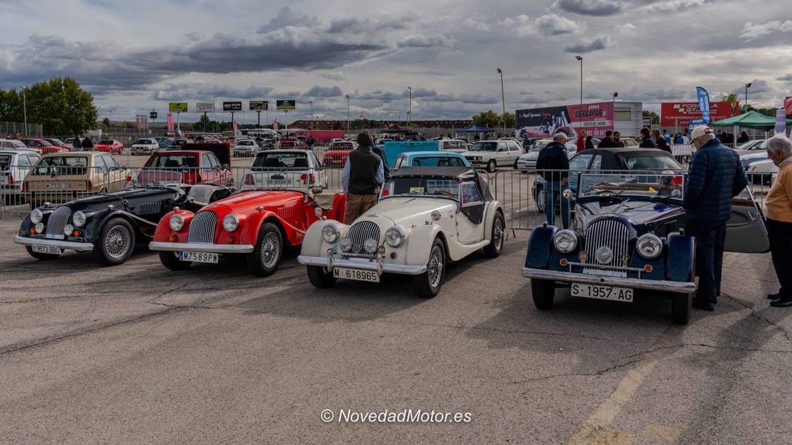 Morgan en el evento de coches clásicos del Circuito del Jarama organizado por la Fundación Jarama RACE