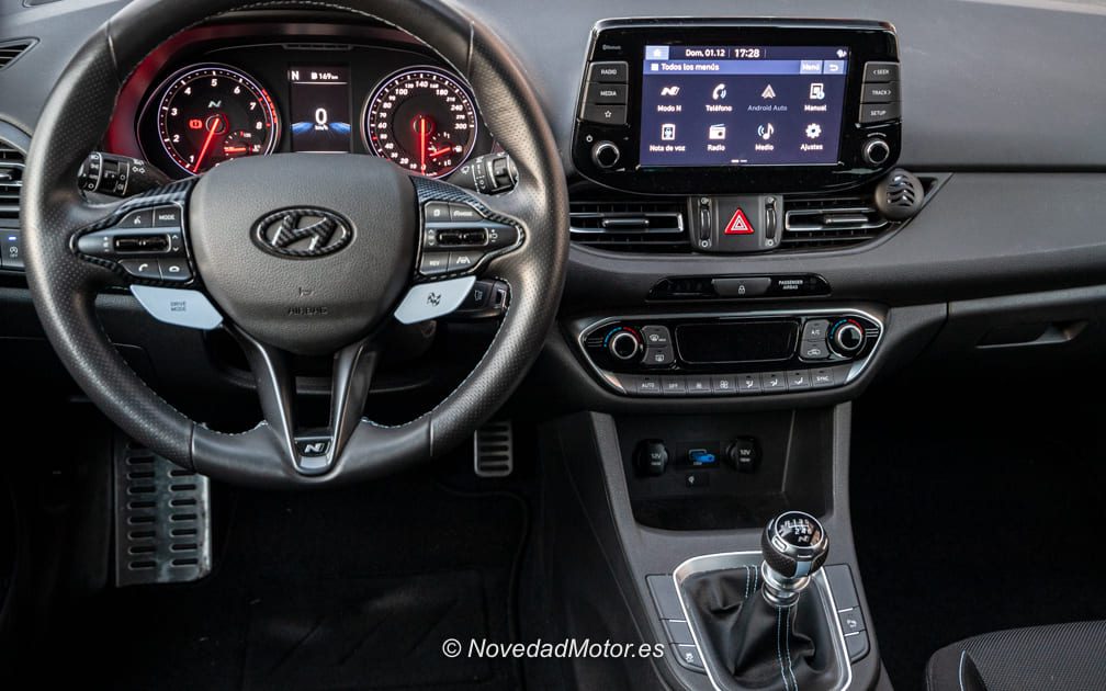 Interior del Hyundai i30N de Juan