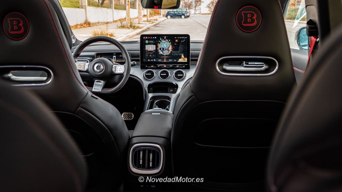 Interior del Smart #3 Brabus probado en Madrid