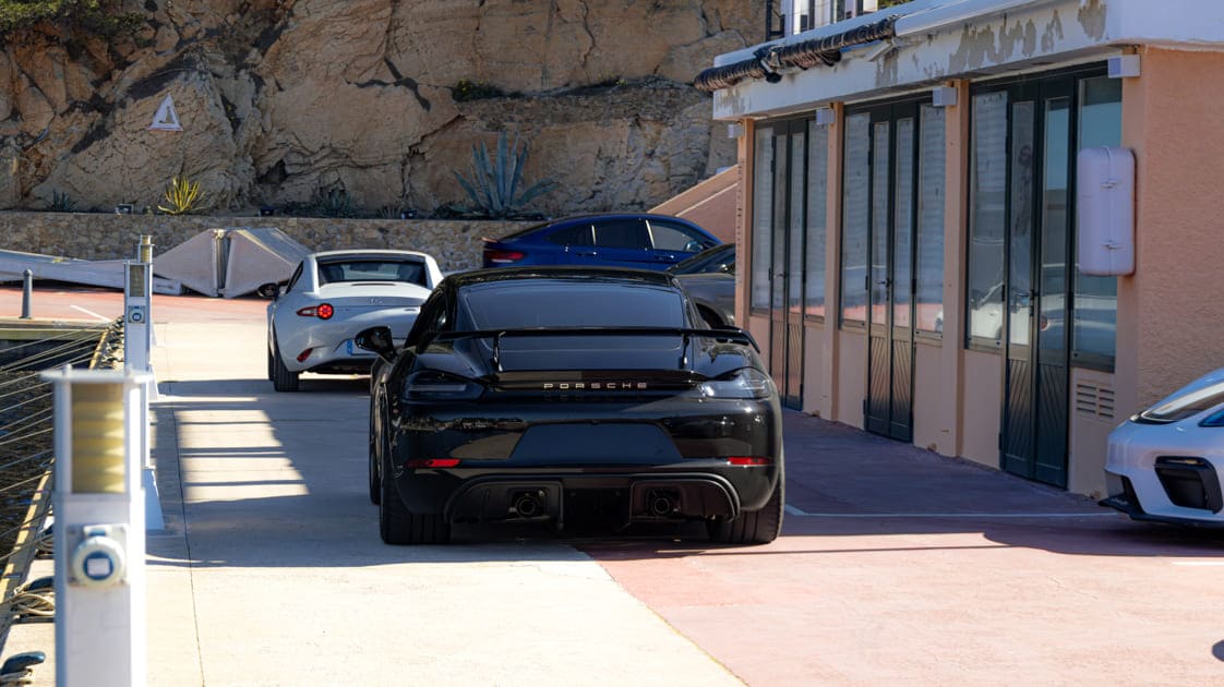 Porsche GT4 en el evento Espresso Run Spain