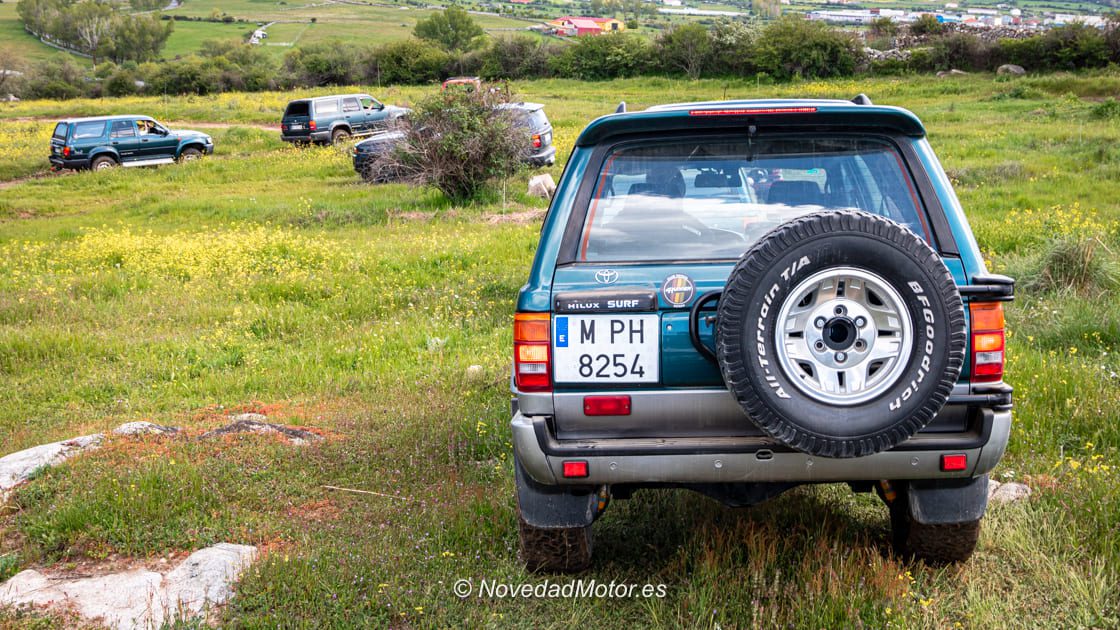 Circuito todoterreno de la cuarta quedada anual del Club Toyota 4Runner en El Espinar