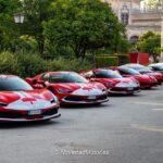 Zona de Ferrari 296, SF90 y 812 Superfast de la Ferrari Cavalcade 2025 en Sevilla
