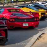 Dos LaFerrari, un Ferrari F50 y un Ferrari SF90 XX en la Ferrari Cavalcade 2025 en Sevilla