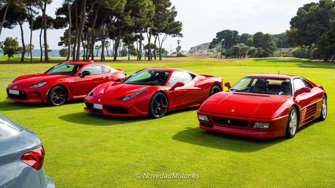 Ferrari 348, Ferrari 458 Speciale y Toyota GR86