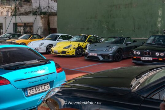 Llegada del Club Porsche Granada – Almería al Hotel Las Fuentes de Bacares