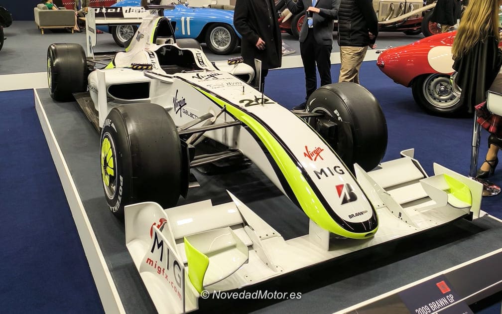 Formula 1 Brawn GP del stand de Fiskens en Retromobile París 2026 Formula 1 Brawn GP del stand de Fiskens en Retromobile París 2026