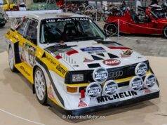 Audi quattro de rally (estética Grupo B / réplica) expuesto en RetroAlmería 2026