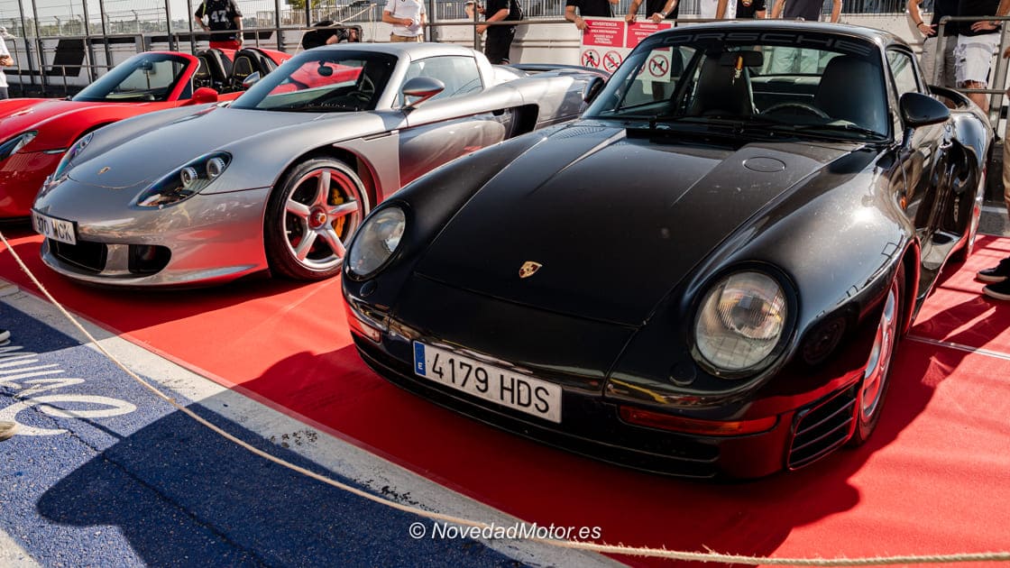 Porsche Carrera GT y Porsche 959 en el Porsche Spain Meeting 2026 del Jarama